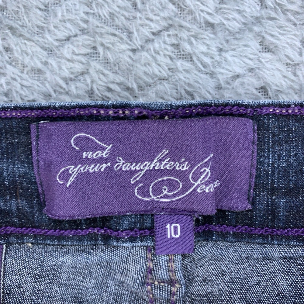 NYDJ Jeans Women's Size 10 Dark Blue Bootcut Lift Tuck USA Made Stretch 30x32 - Picture 2 of 16